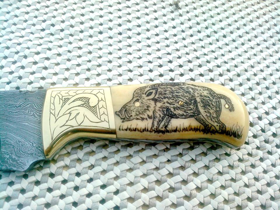New Damascus Skinny Knife - Image 3