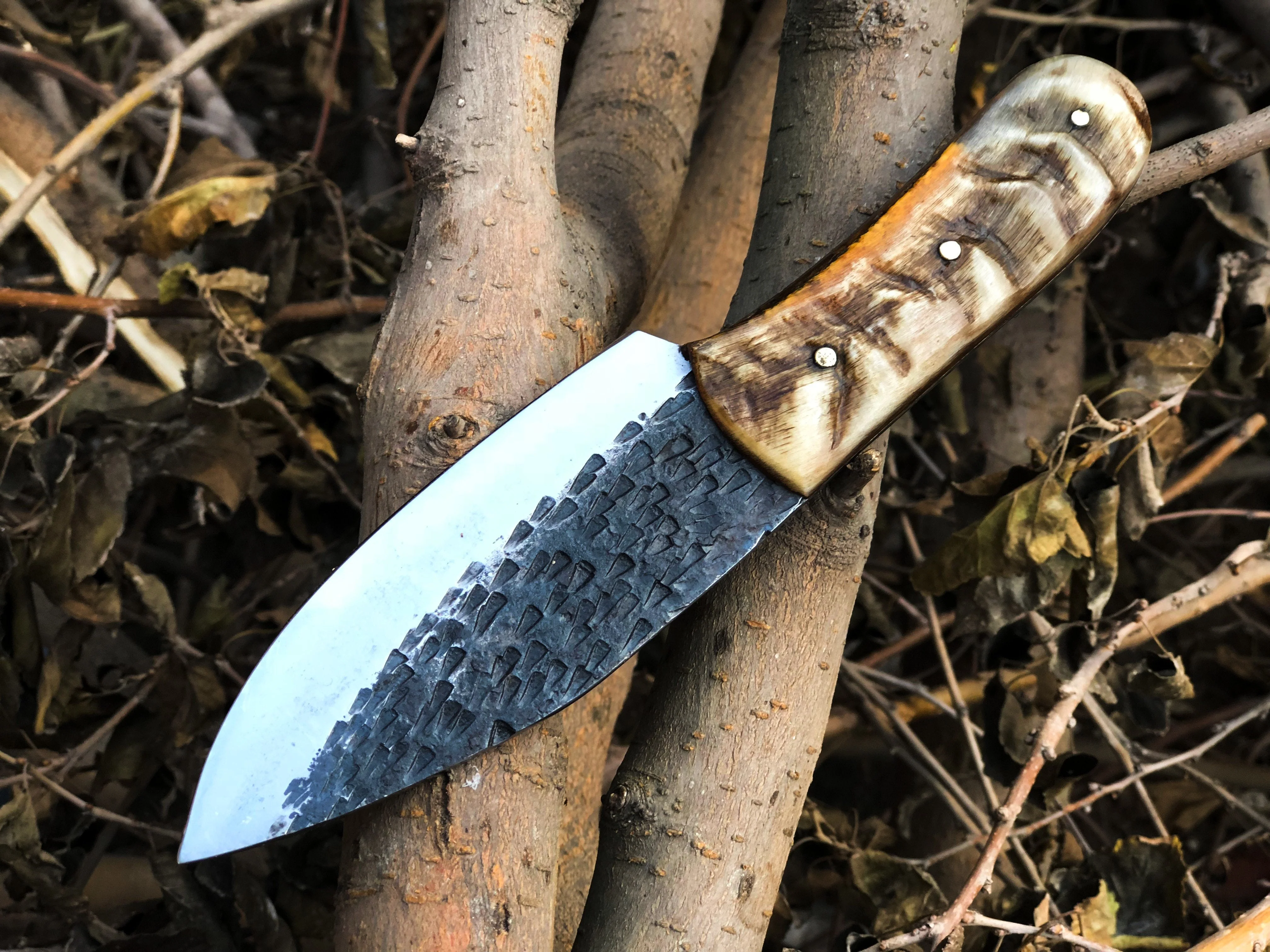 New Full Tang Custom Handmade 1095 Steel Skinner Knife - Image 2
