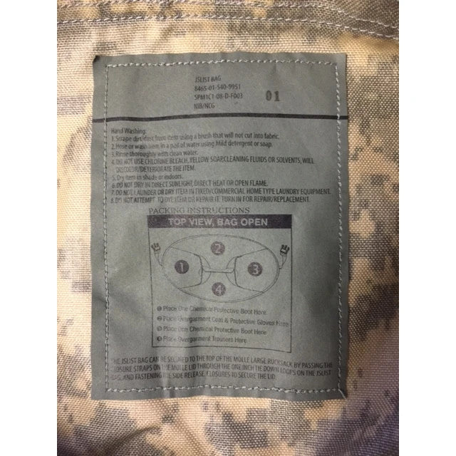New - USGI JSLIST Chemical Protection Gear Bag ACU - Image 3