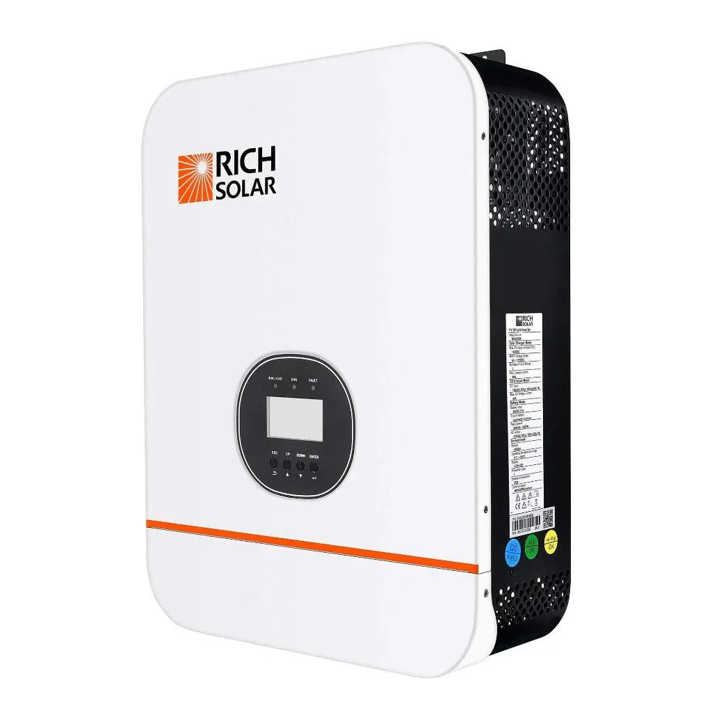 NOVA 3K Watt (3kW) 48 Volt Off-Grid Hybrid Solar Inverter | 3000W 48V Hybrid Inverter for RVs, Cabins, Tiny Homes, Off-Grid (SC) - Image 3