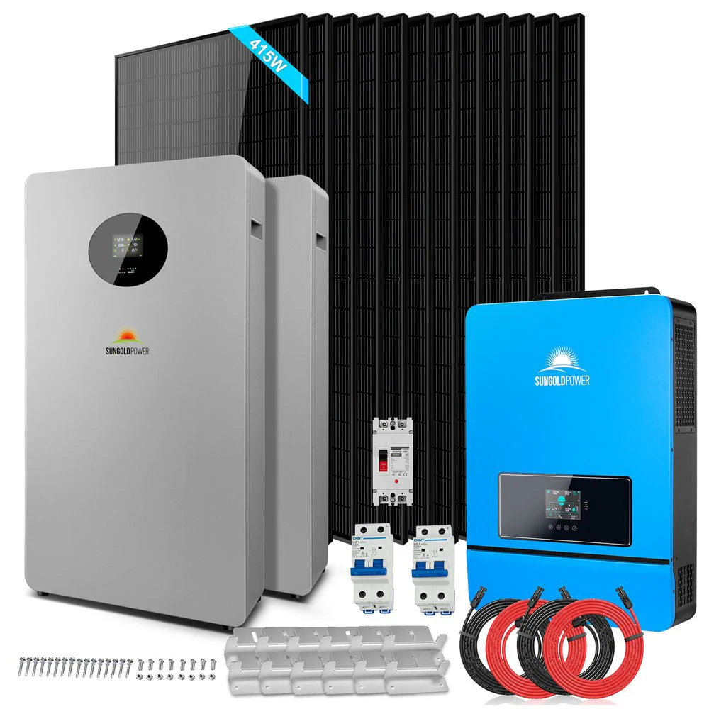 OFF GRID SOLAR KIT 12 X 415 WATTS SOLAR PANELS 20.48KWH LITHIUM BATTERY 8000W SOLAR INVERTER 48VDC 120V/240V SGM-8K20 - Image 6
