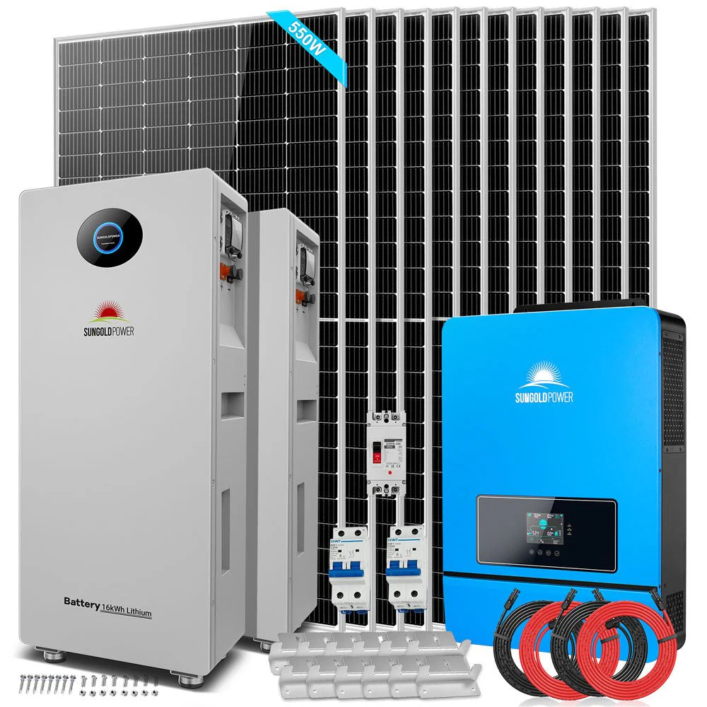 OFF GRID SOLAR KIT 12 X 550 WATTS SOLAR PANELS 20.48KWH-32.14KWH LITHIUM BATTERY 10KW SOLAR INVERTER 48VDC 120V/240V SGR-10K25S - Image 10