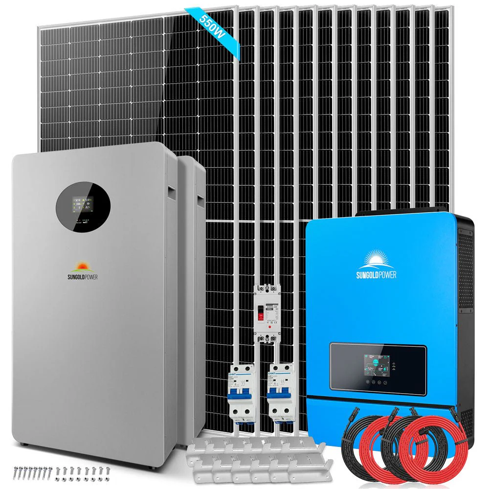 OFF GRID SOLAR KIT 12 X 550 WATTS SOLAR PANELS 20.48KWH-32.14KWH LITHIUM BATTERY 10KW SOLAR INVERTER 48VDC 120V/240V SGR-10K25S - Image 9