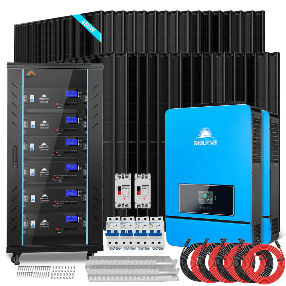 OFF GRID SOLAR KIT 20KW 48VDC 120V/240V LIFEPO4 30.72KWH-32.14KWH LITHIUM BATTERY 32 X 450 WATTS SOLAR PANELS SGR-20K30E - Image 10
