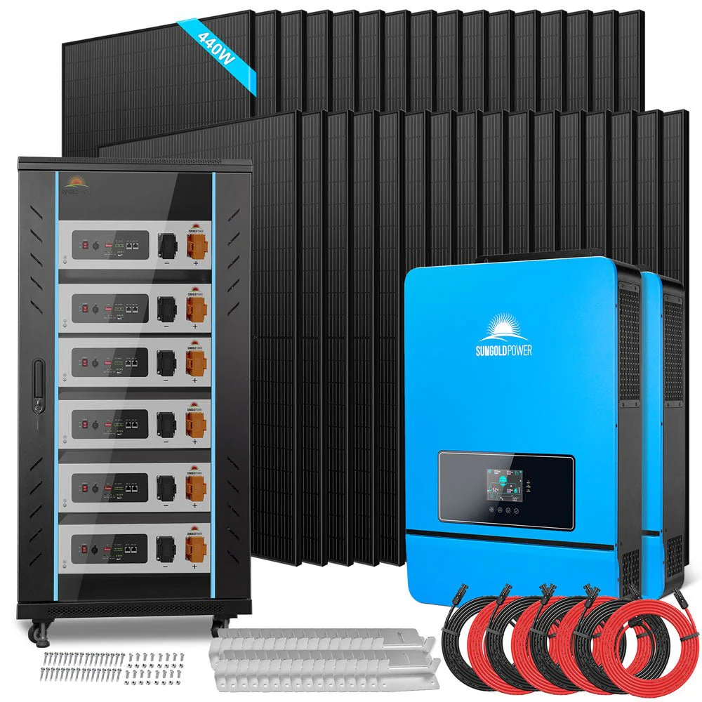 OFF GRID SOLAR KIT 20KW 48VDC 120V/240V LIFEPO4 30.72KWH-32.14KWH LITHIUM BATTERY 32 X 450 WATTS SOLAR PANELS SGR-20K30E - Image 6