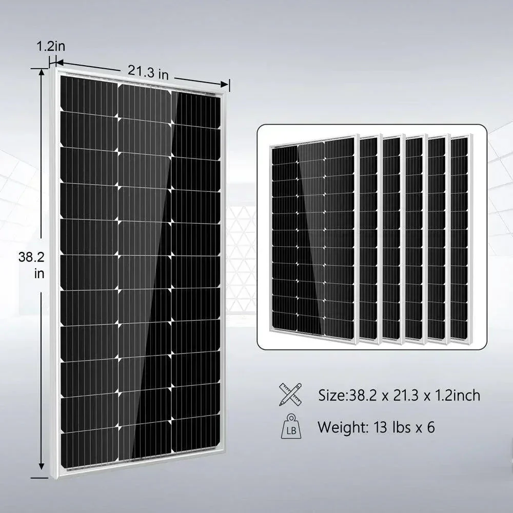 Off Grid Solar Kit 3000W Inverter 12VDC 120V Output Battery 600 watt Solar Back Up SGK-PRO3 - Image 3