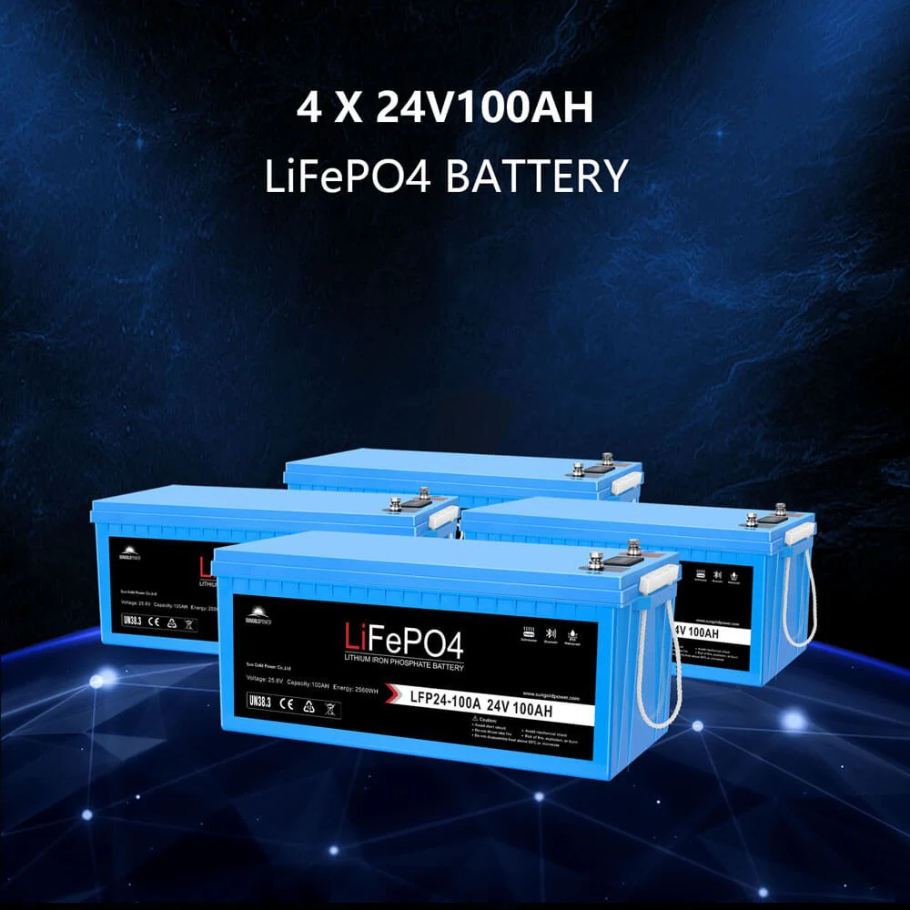 Off Grid Solar Kit 6000W 24VDC 120V/240V LiFePO4 10.24KWH Lithium Battery 6 X 370 Watt Solar Panels SGK-PRO62 - Image 6