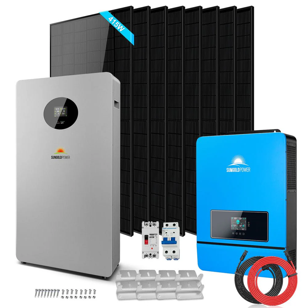 Off-Grid Solar Kit 8000W 48VDC 120V/240V LifePo4 10.24KWH-16.07KWH Lithium Battery 8 X 415 Watts Solar Panels SGR-8K10E - Image 14
