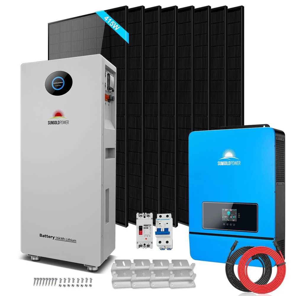 Off-Grid Solar Kit 8000W 48VDC 120V/240V LifePo4 10.24KWH-16.07KWH Lithium Battery 8 X 415 Watts Solar Panels SGR-8K10E - Image 15