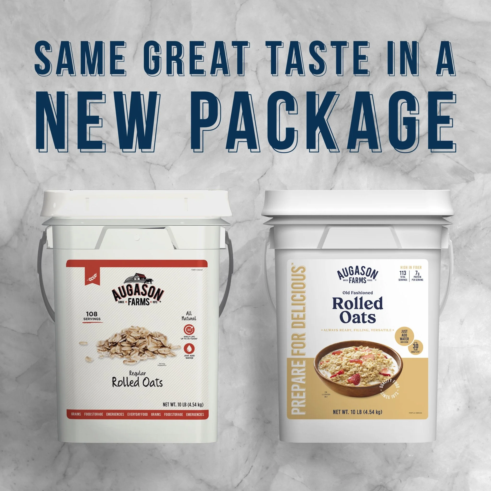 Old Fashioned Rolled Oats 4 Gallon Pail, 113 Servings - Image 4