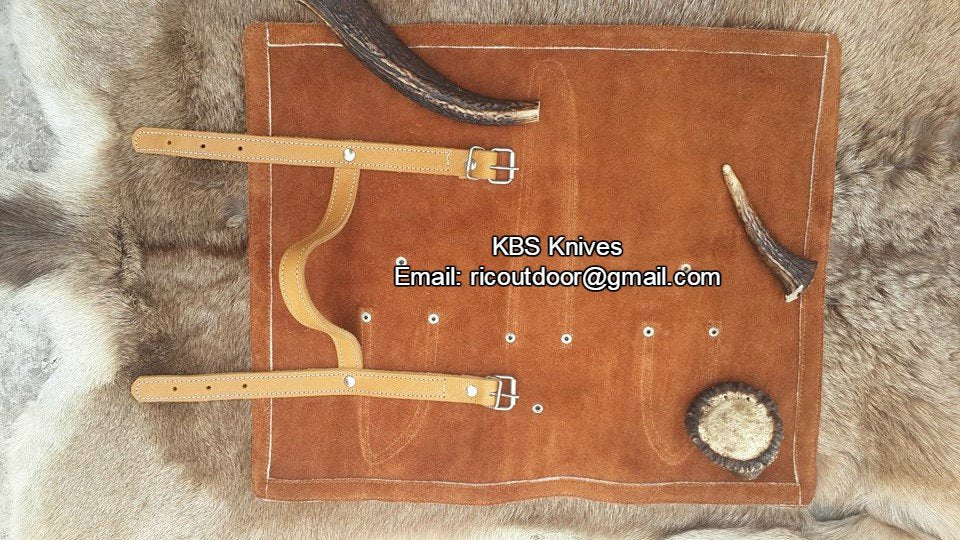 Outdoor Edge Knife Sets – 3-Piece Damascus Steel Hunting Kit with Buffalo Horn Handles - Image 7