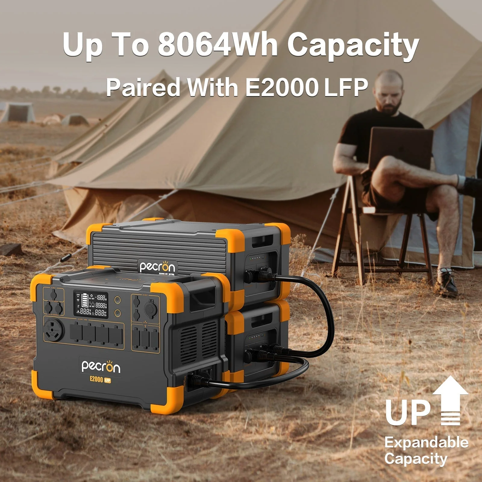 PECRON E2000LFP Expandable Portable Power Station 2000W 1920Wh - Image 16