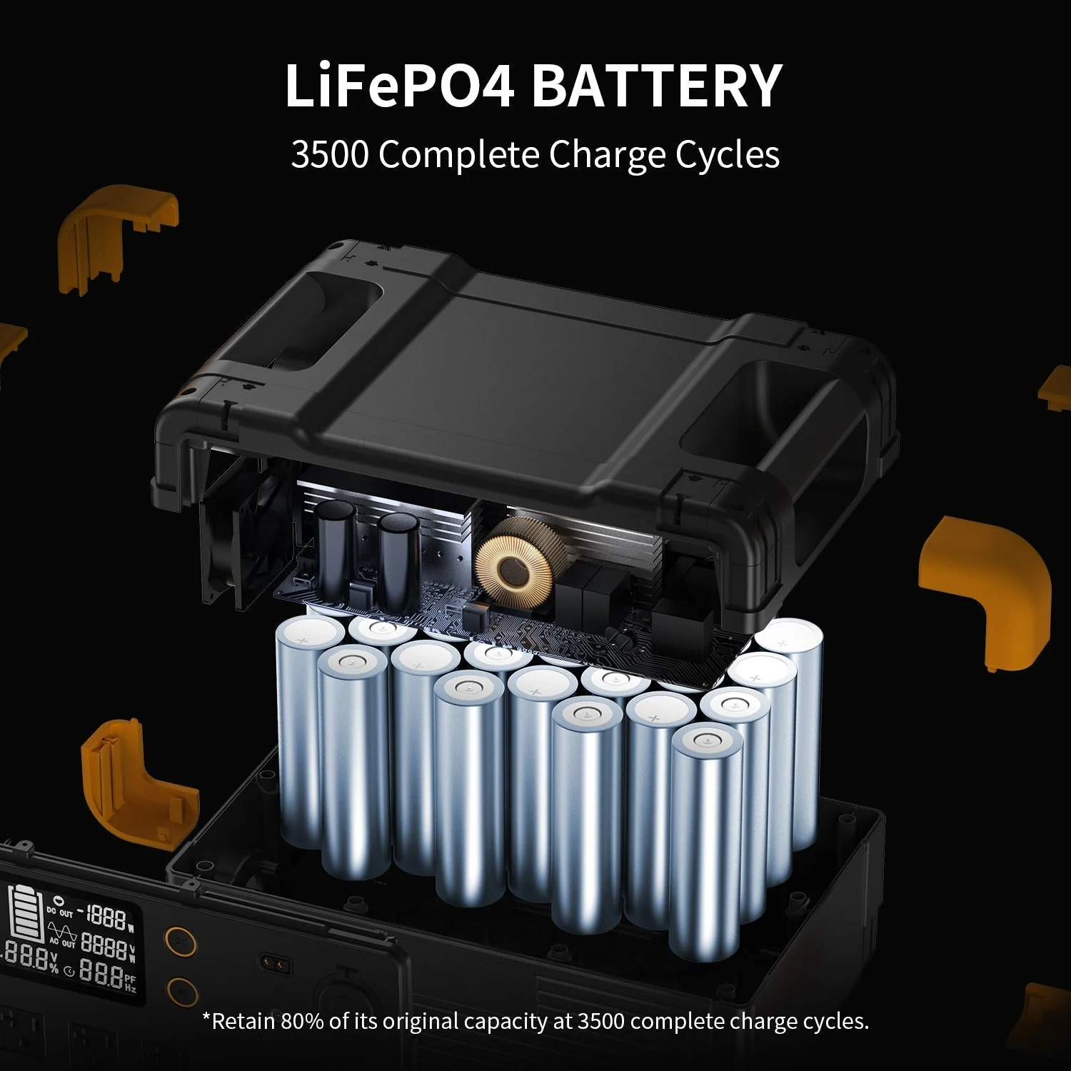 PECRON E2400LFP Portable Power Station 2400W 2048Wh - Image 10