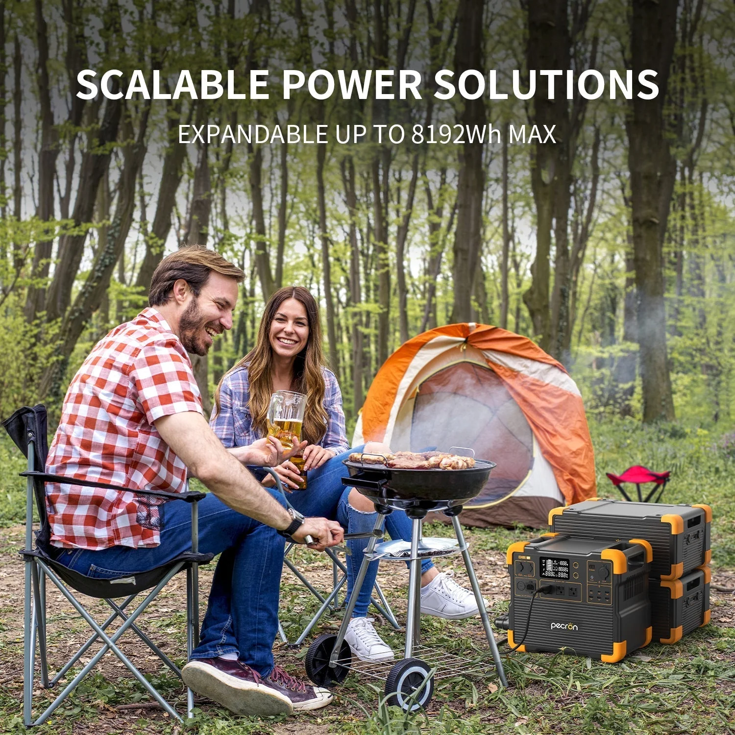 PECRON E2400LFP Portable Power Station 2400W 2048Wh - Image 5