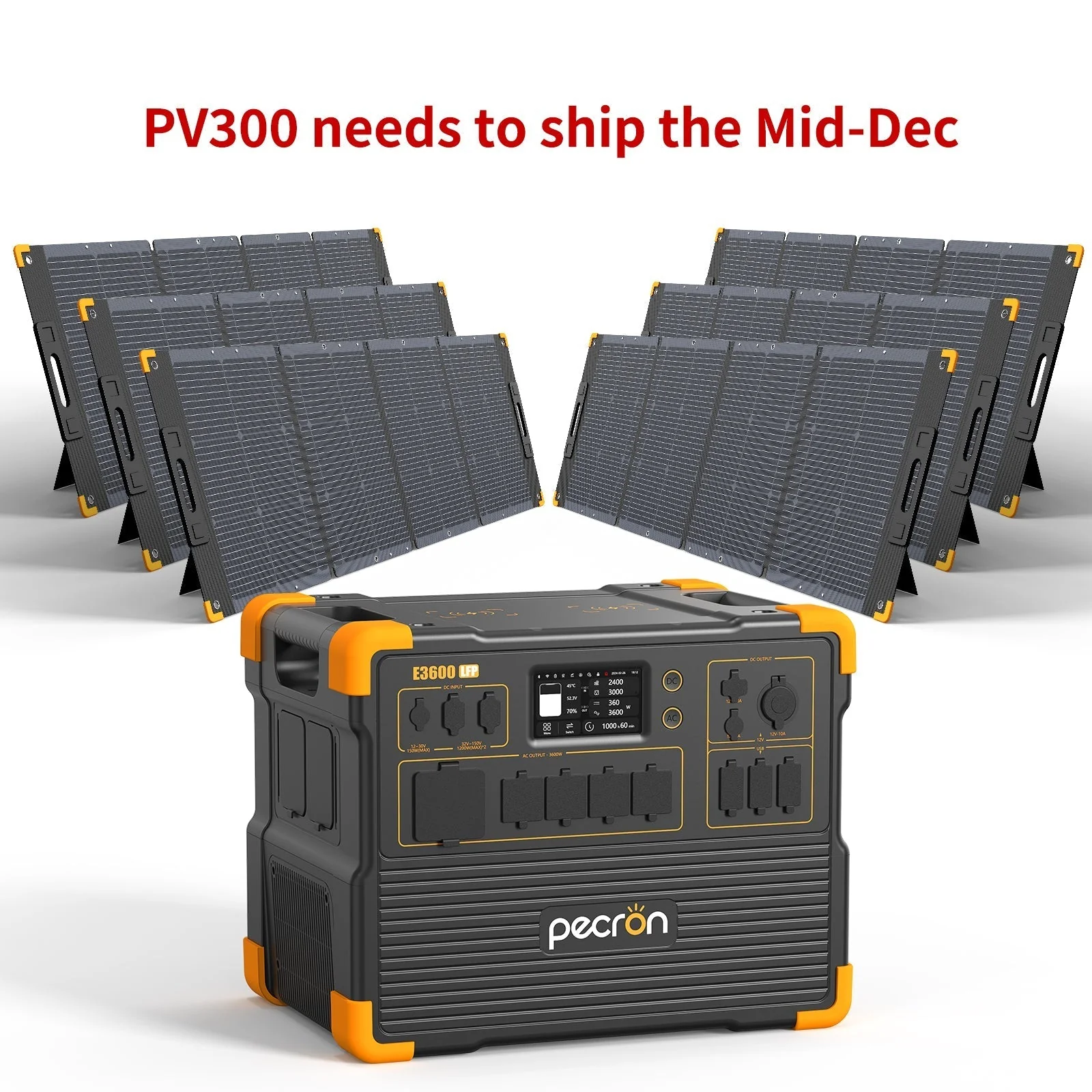 PECRON E3600LFP Portable Power Station 3600W 3072Wh - Image 36