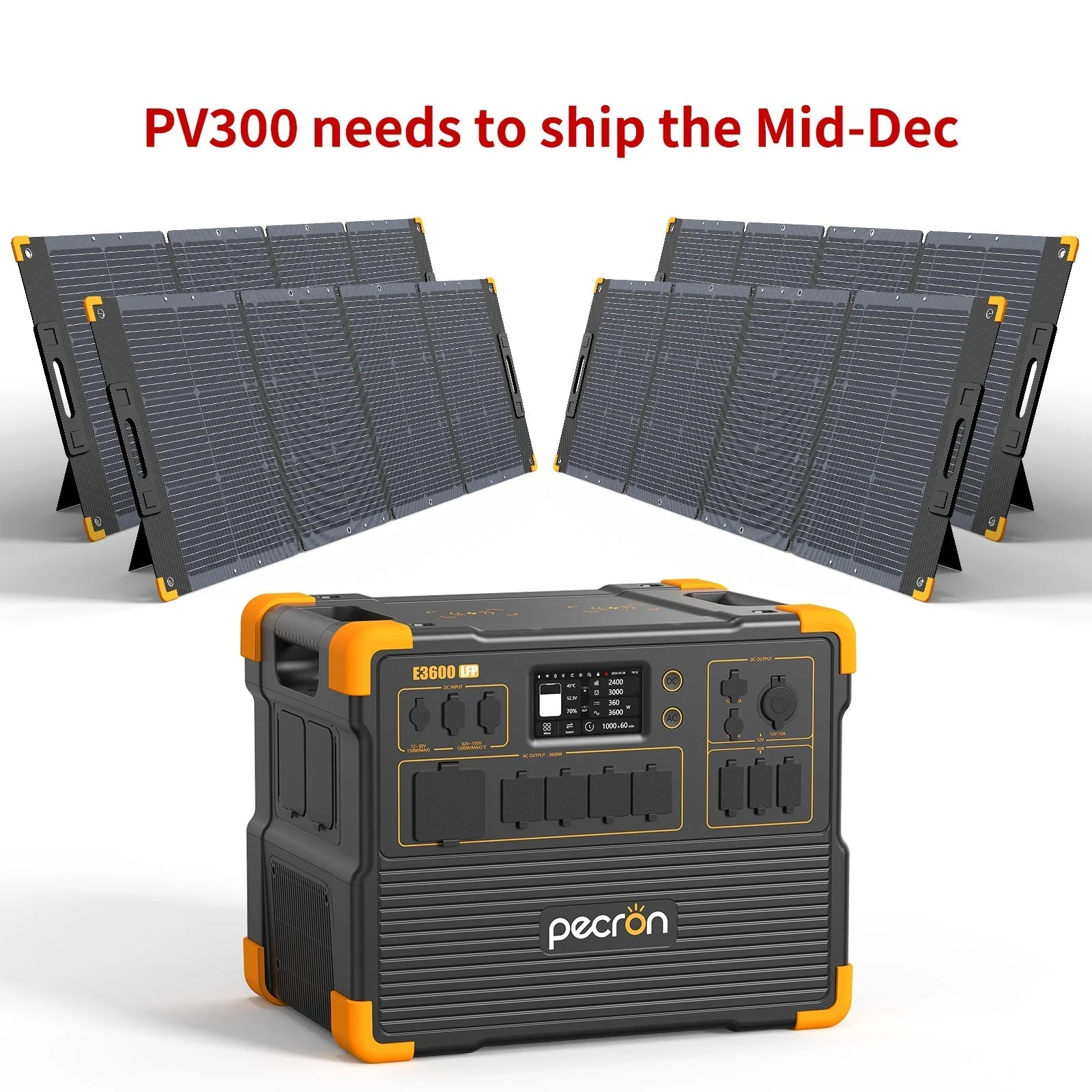 PECRON E3600LFP Portable Power Station 3600W 3072Wh - Image 37