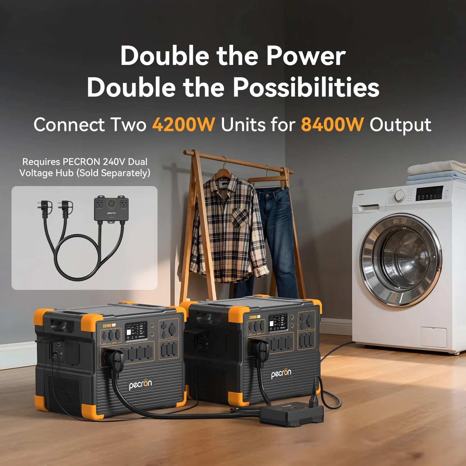PECRON E3800LFP Portable Power Station 4200W 3840Wh - Image 11