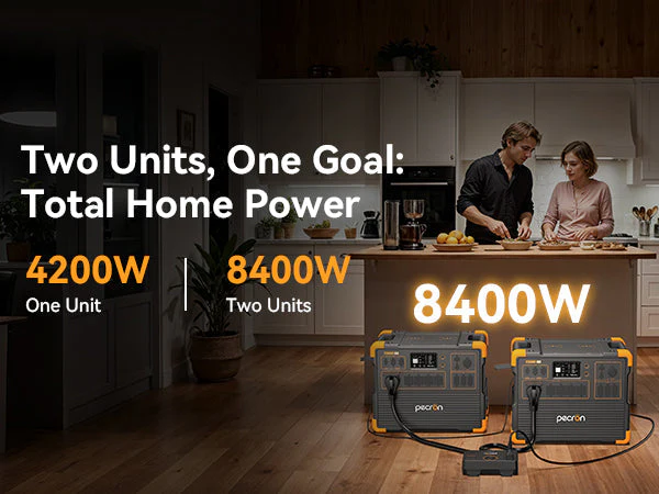 PECRON E3800LFP Portable Power Station 4200W 3840Wh - Image 2