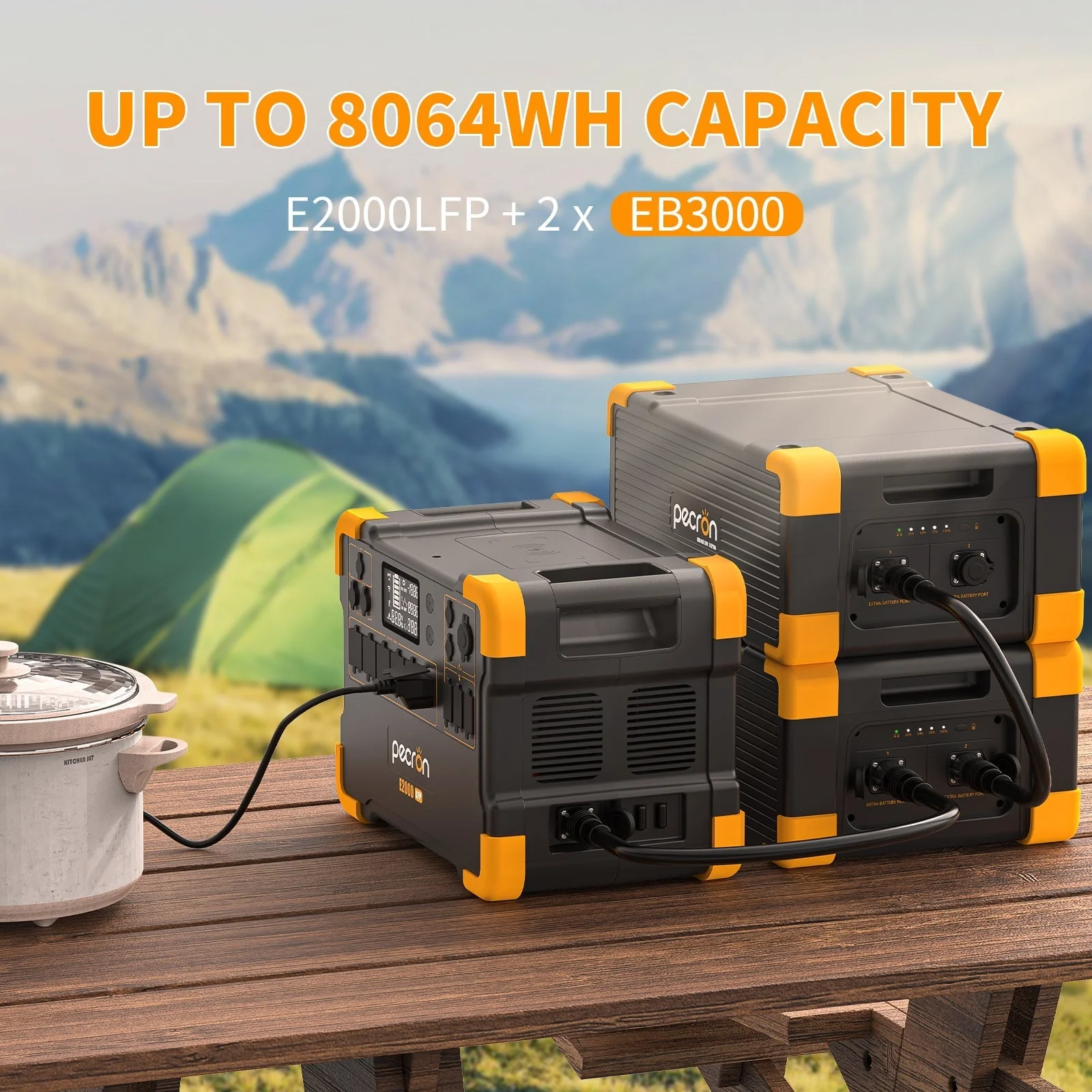 PECRON EB3000-24V Expansion Battery 3072Wh for E2000LFP ONLY - Image 4