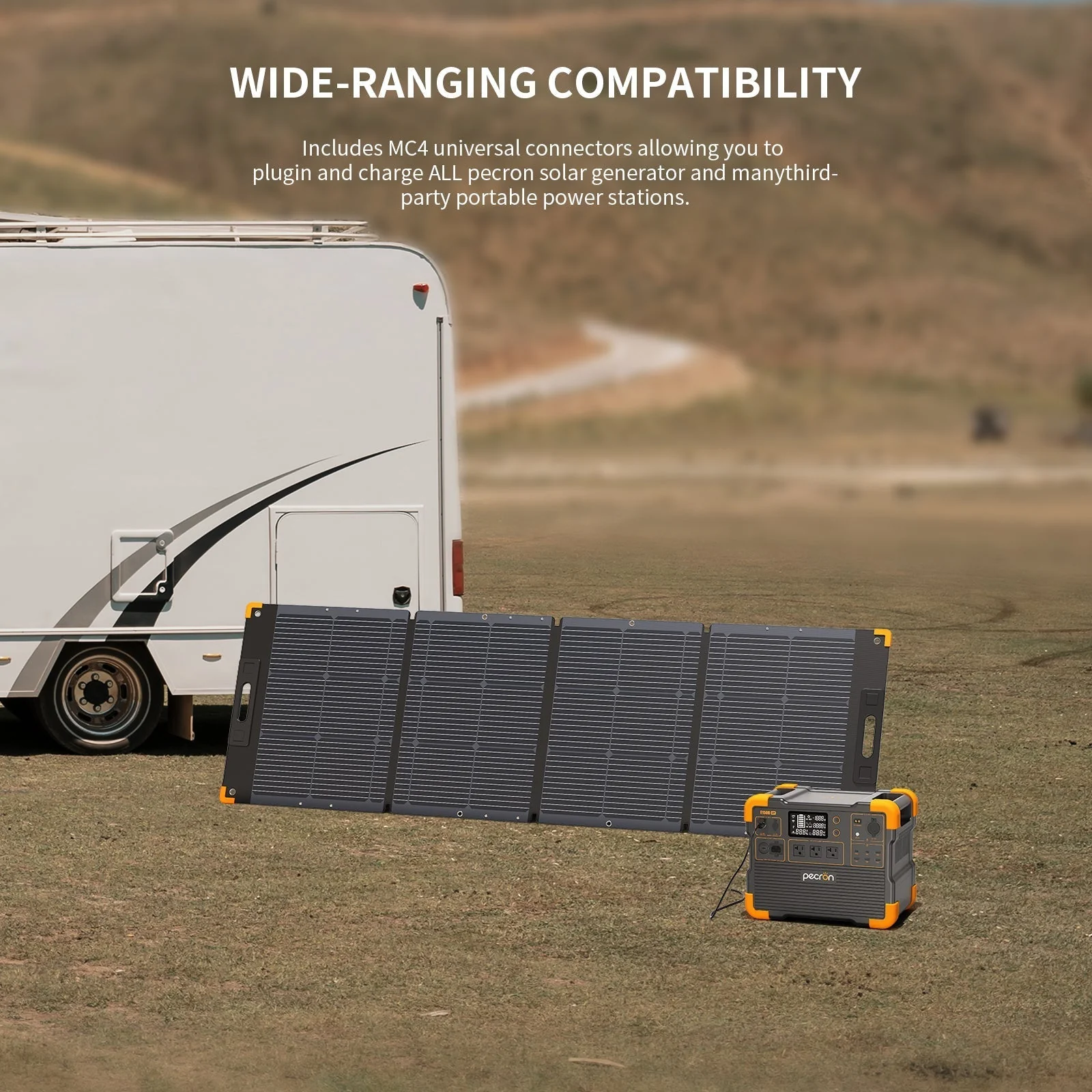 PECRON PV200 200W Portable Solar Panel Waterproof IP67 - Image 4