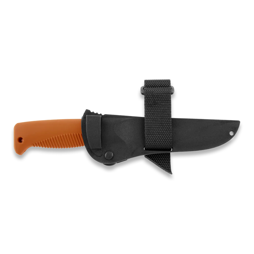 Peltonen M07 Ranger Puukko Black Cerakote Orange Handle FJP137 - Image 4