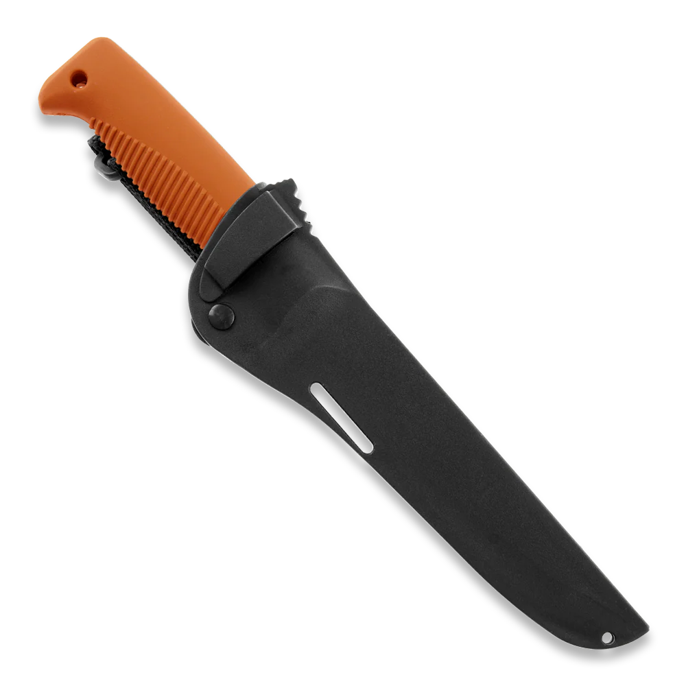 Peltonen M95 Ranger Puukko Black Cerakote Orange Handle FJP140 - Image 3