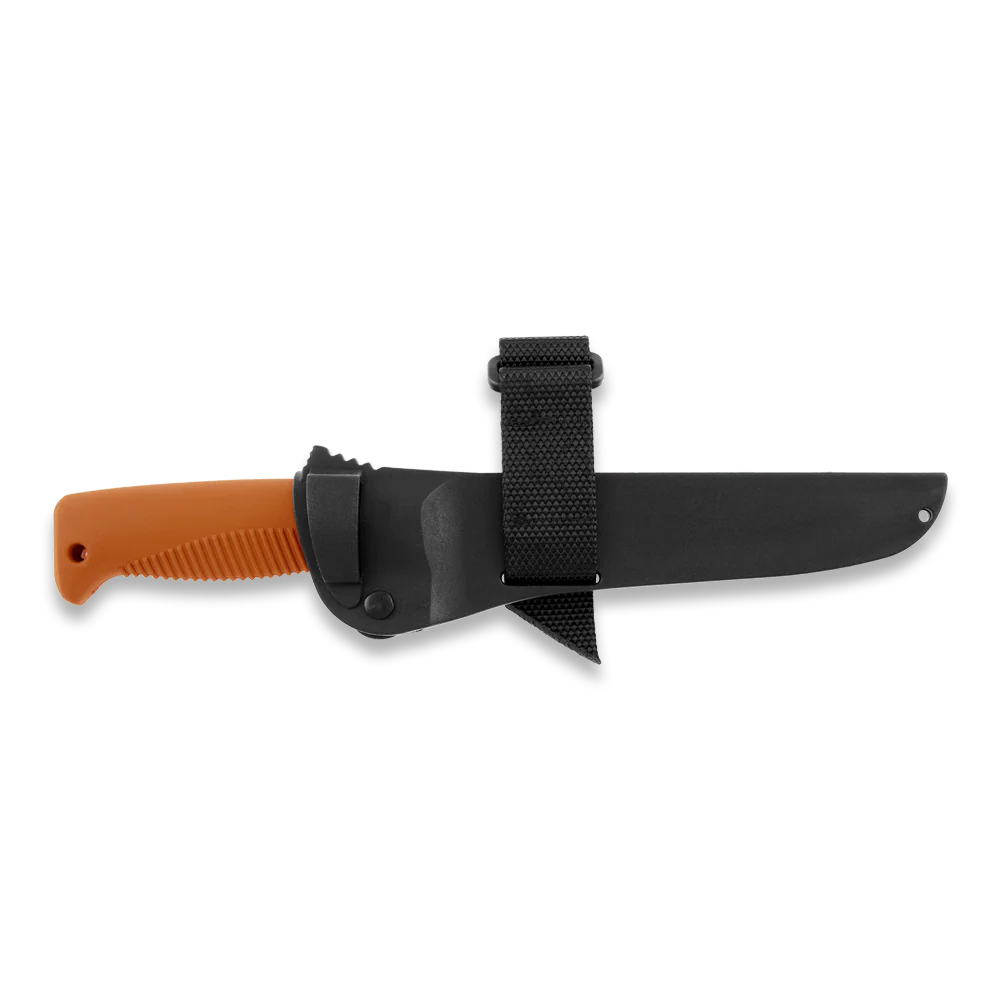 Peltonen M95 Ranger Puukko Black Cerakote Orange Handle FJP140 - Image 4