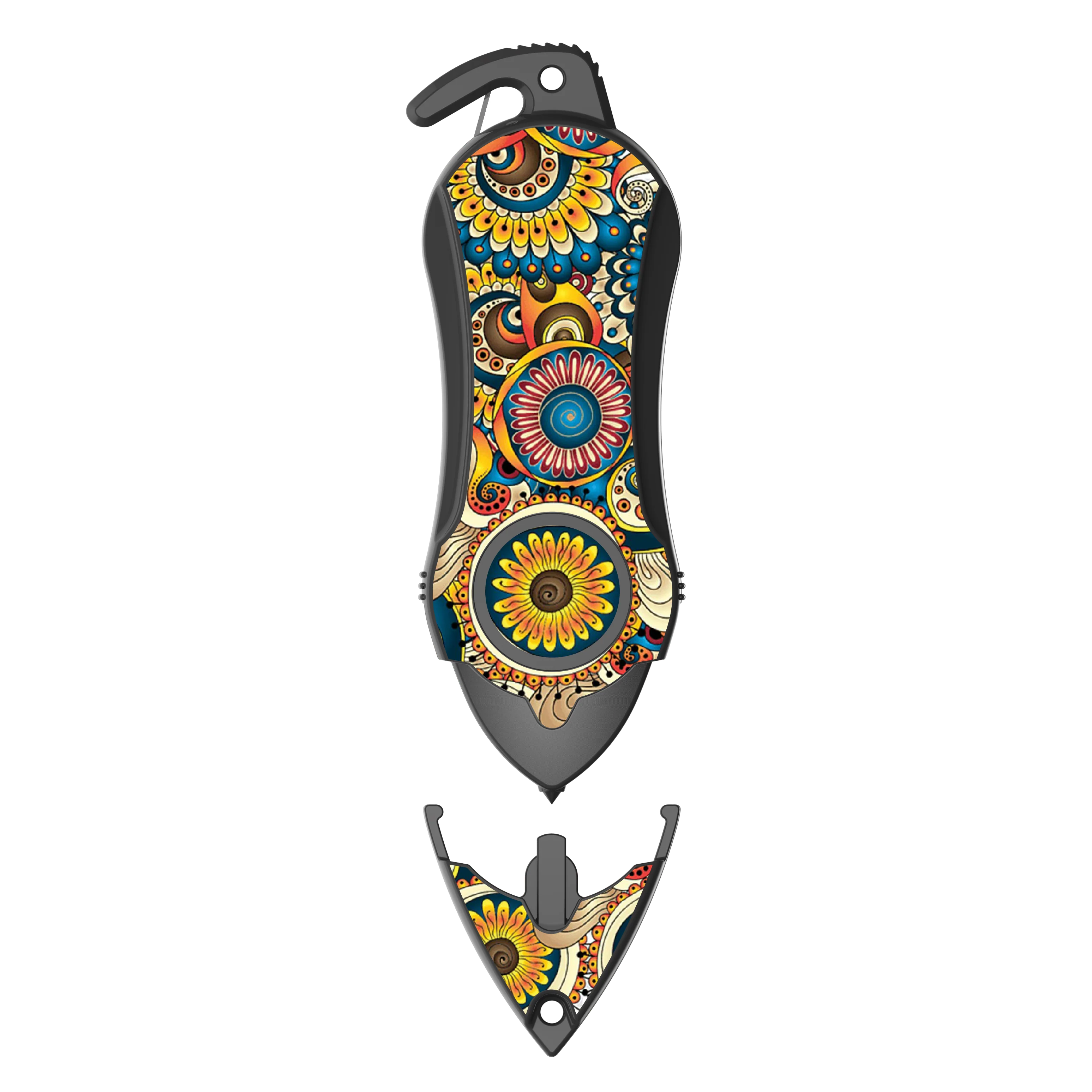 Personal Alarm Keychain Safety Emergency Tool (Mandala) - Image 3