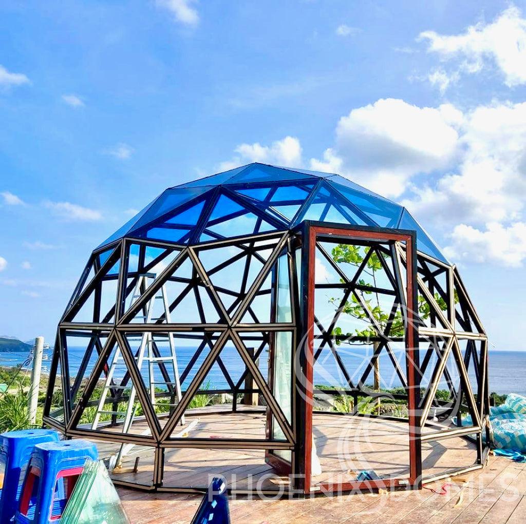 Phoenix Domes Glass Dome - Glass Panel Geodesic Dome - Image 14