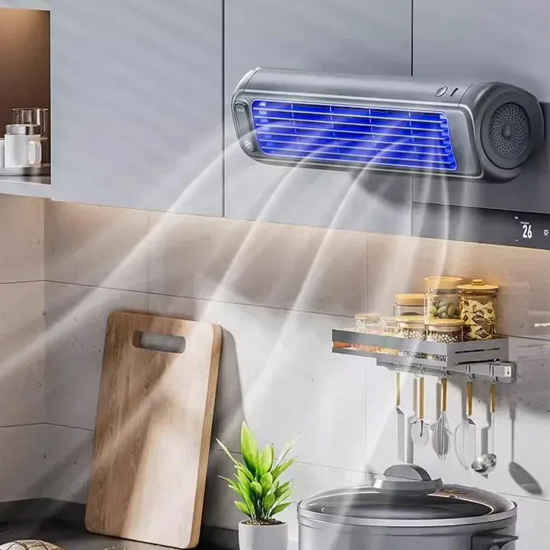 Portable Air Conditioner Fan Rechargeable Wall Mount Cooling Fan 2000mAh - Image 7