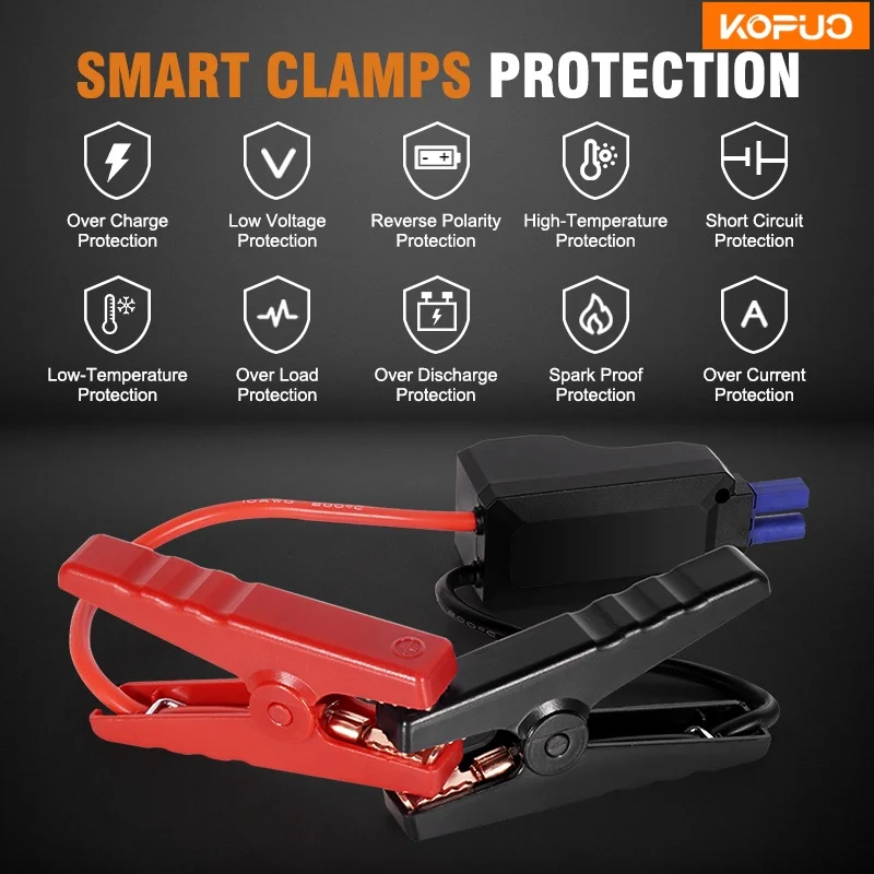 Portable Car Jump Starter Power Bank 12V Battery Booster for Petrol Diesel - Image 8
