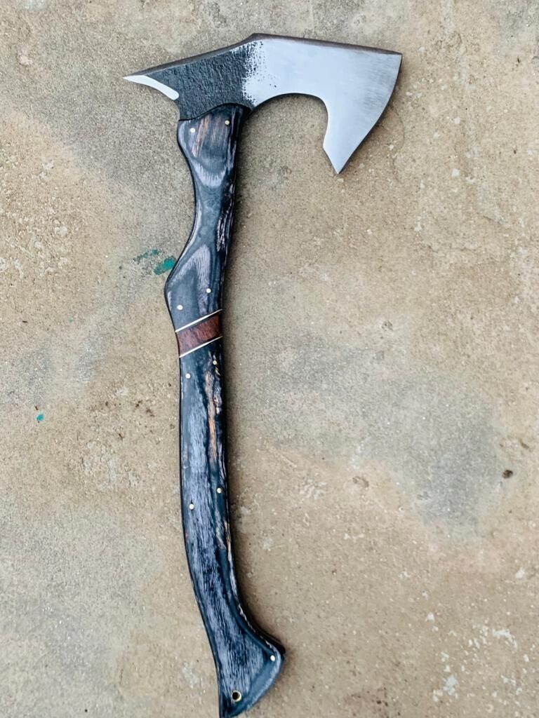 Precision Throwing Tomahawk with Custom Handmade Forged 1095 Steel Blade and Exotic Rosewood Handle – Strike Master - Image 3