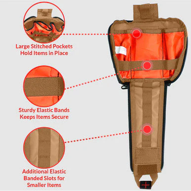 Premium Tactical IFAK Kit w Rip-Away Velcro, SOF Tourniquet & CELOX - Image 19