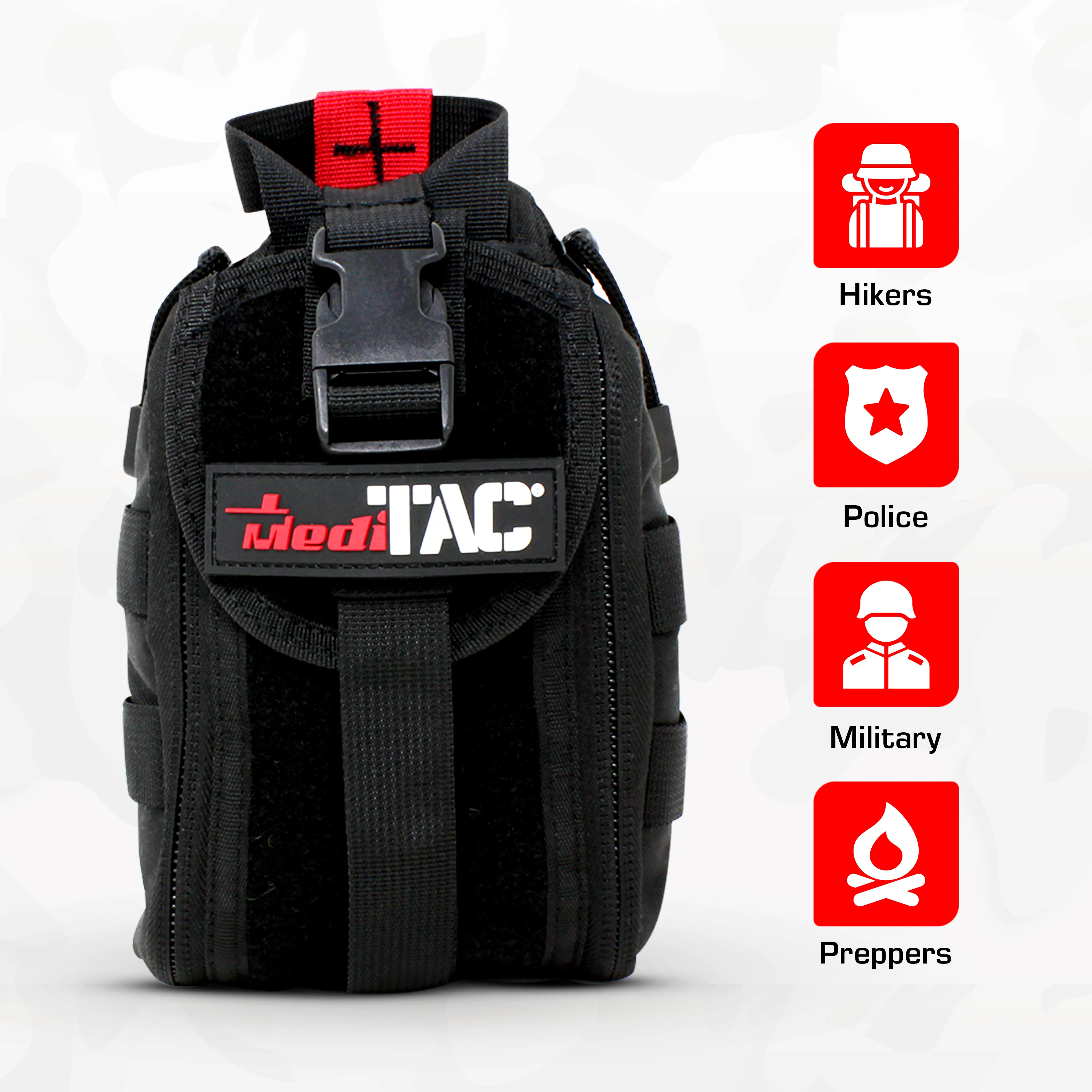 Premium Tactical IFAK Kit w Rip-Away Velcro, SOF Tourniquet & CELOX - Image 3