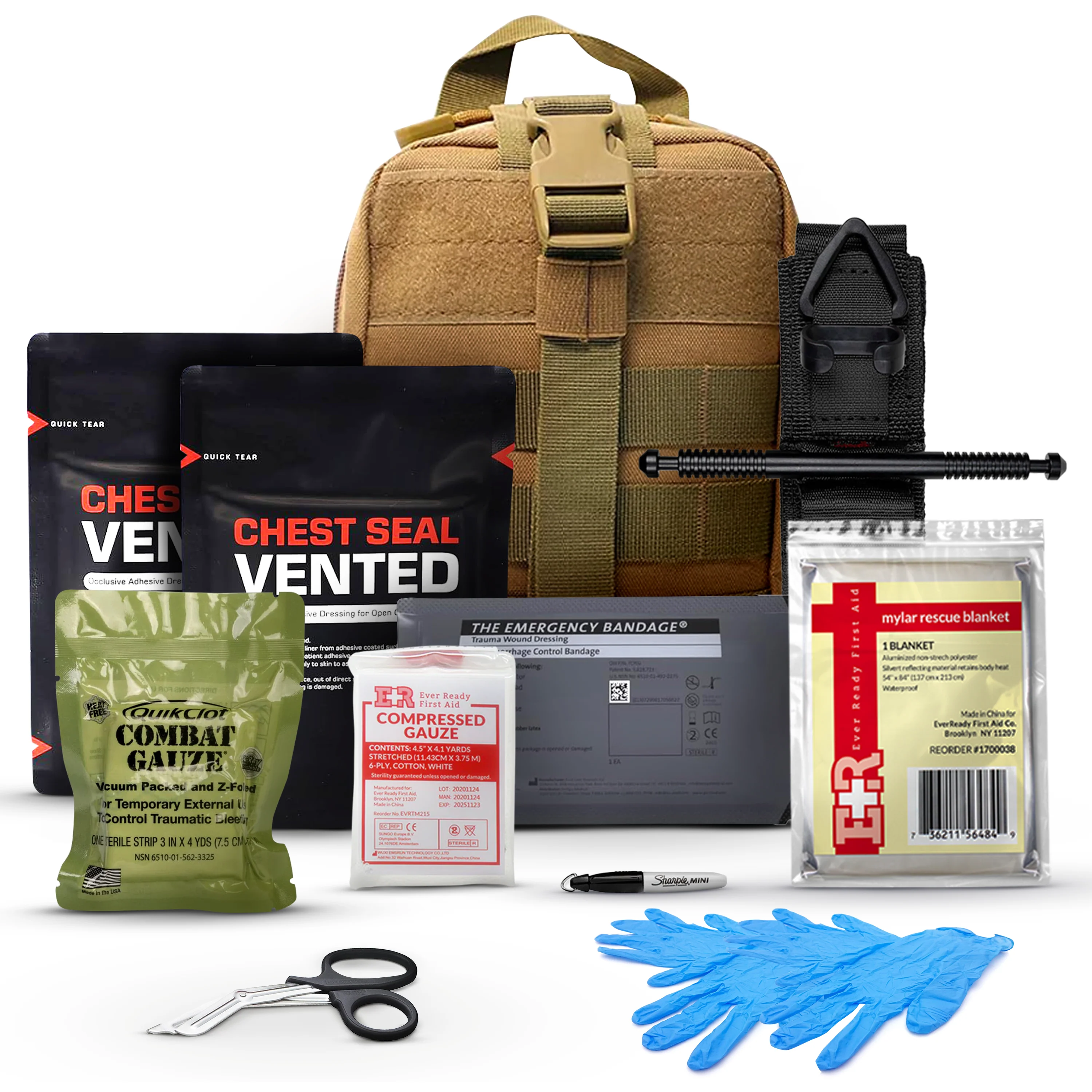 Premium Trauma IFAK Compact Kit with CAT Tourniquet & Chest Seals - Image 11