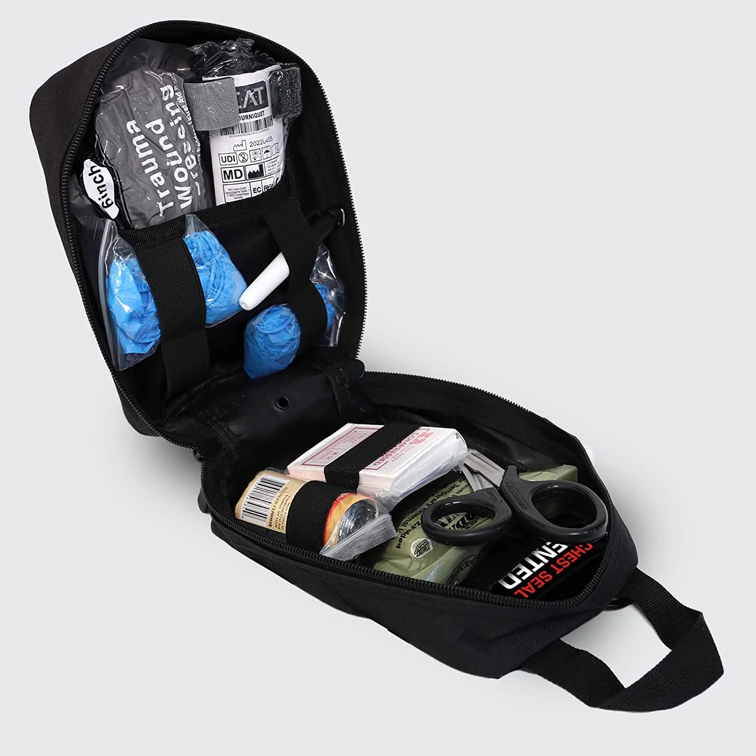Premium Trauma IFAK Compact Kit with CAT Tourniquet & Chest Seals - Image 3