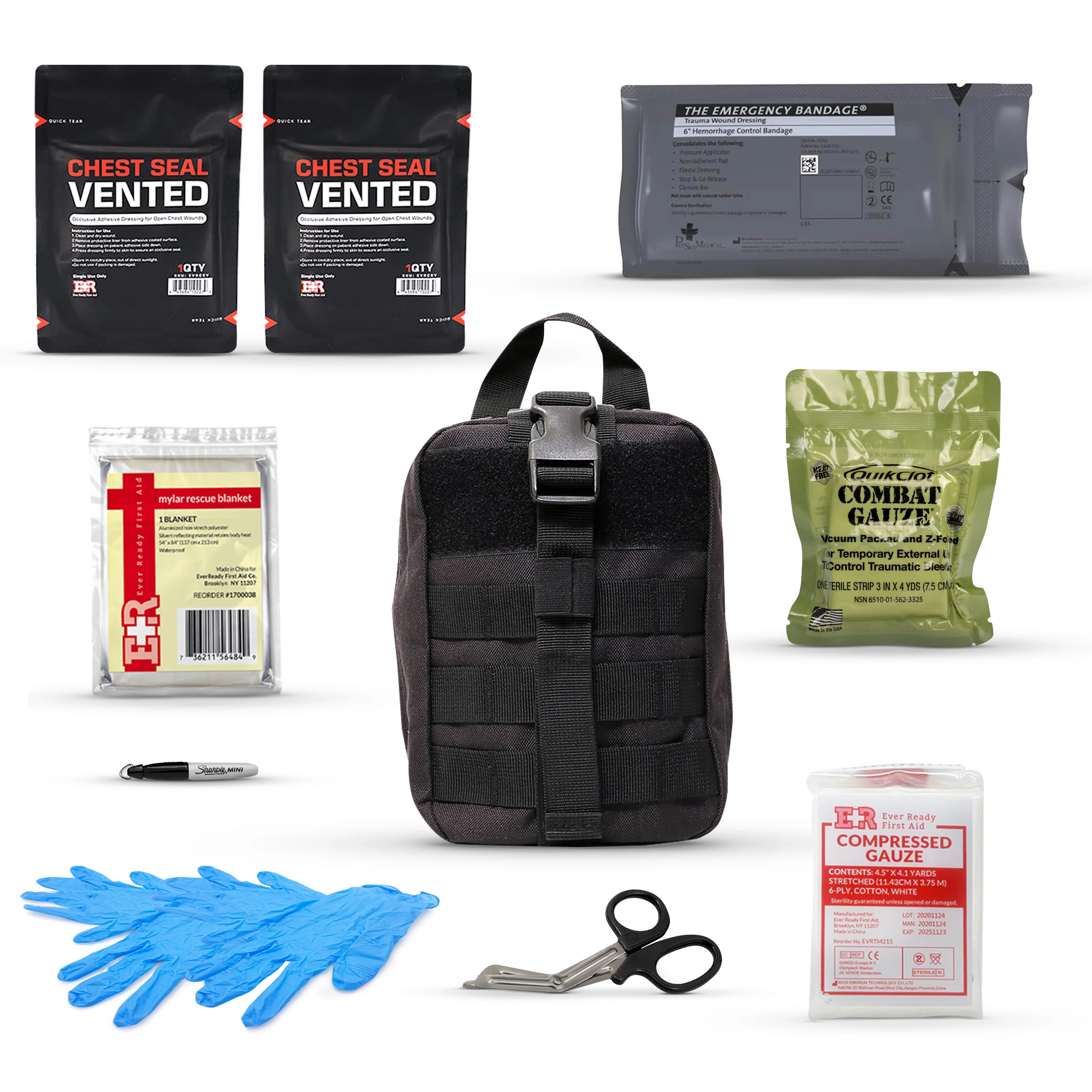 Premium Trauma IFAK Compact Kit with CAT Tourniquet & Chest Seals - Image 7