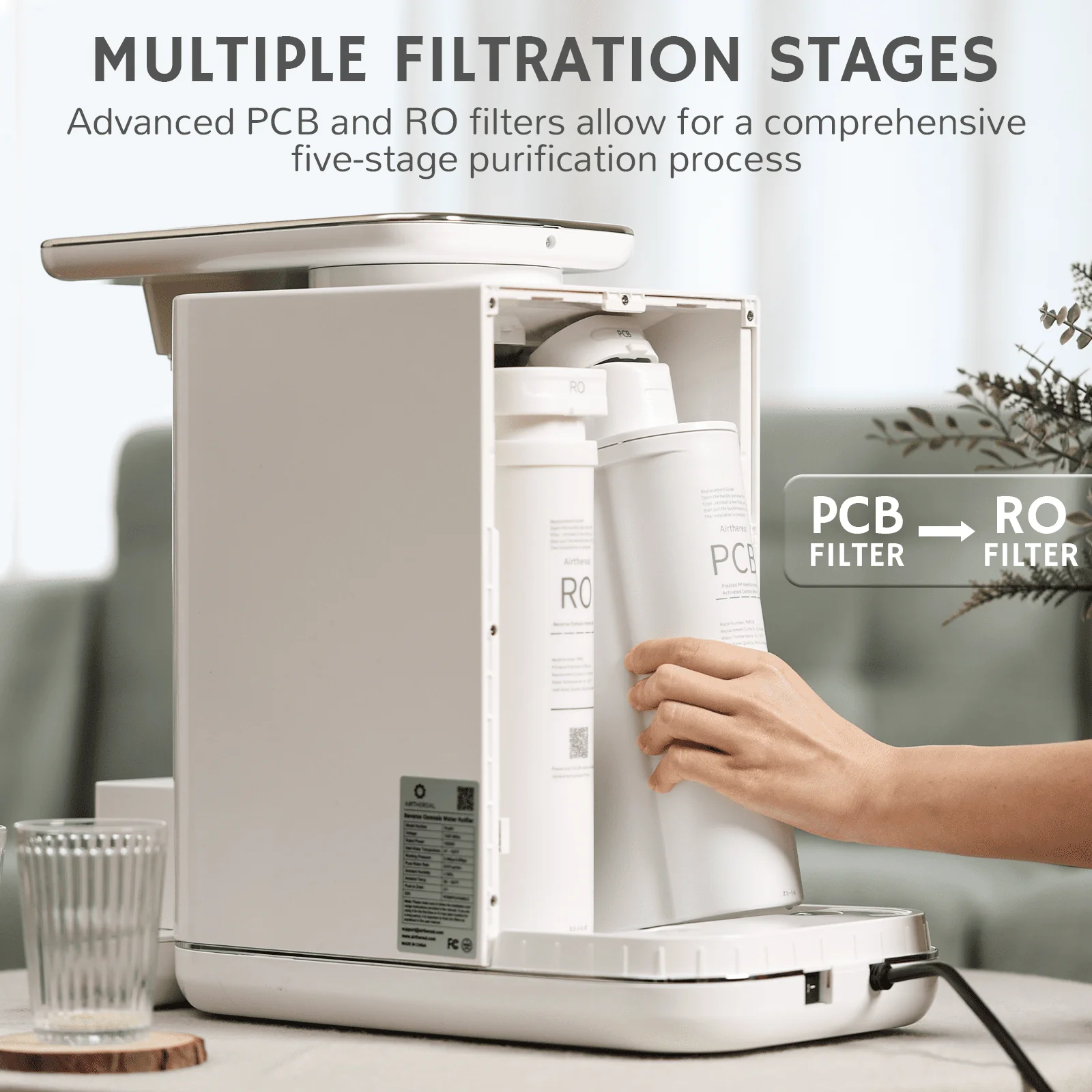 [Discontinued] Pristine Pro6H RO Countertop Instant Hot Filtered Water Dispenser - Image 2