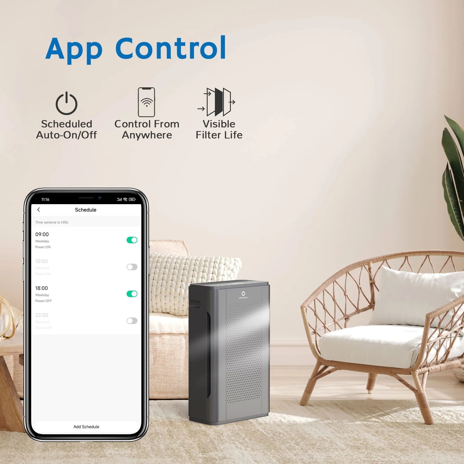 Pure Morning APH320 Smart WiFi Air Purifier - Image 3