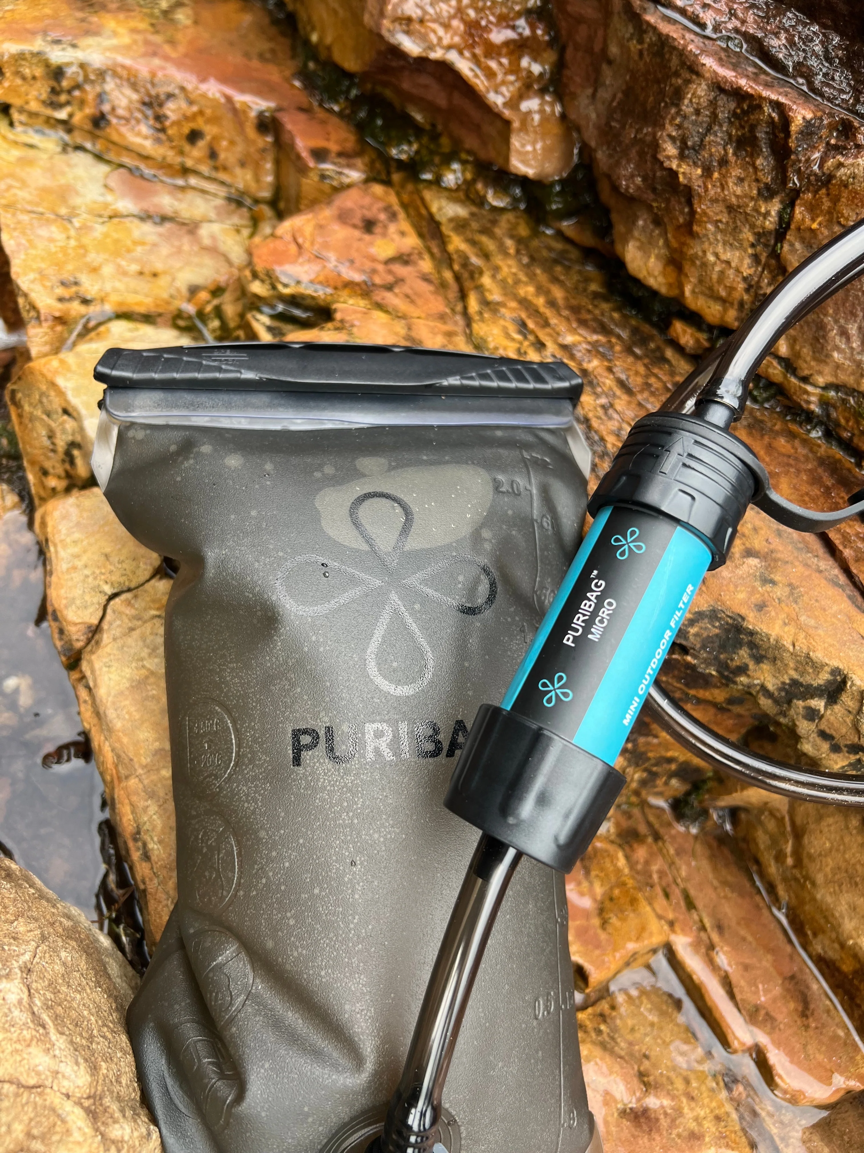 Puribag Adventure Bladder: 2 Liter Hydration Bladder with Filter - Image 4