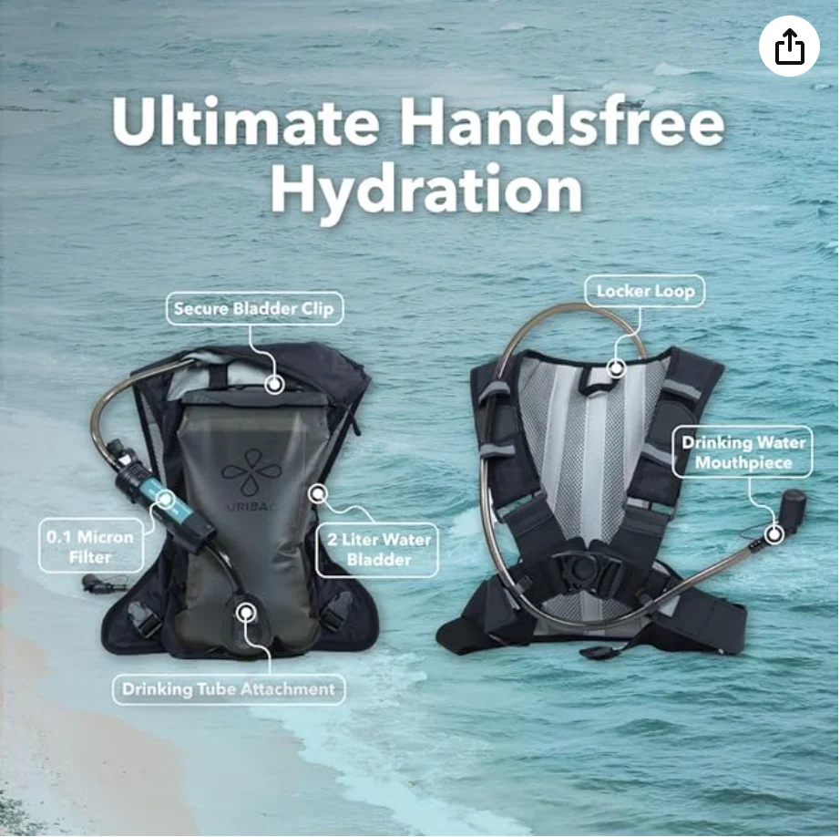 Puribag Adventure Pack - [hydration backpack with 2L water bladder and adaptable membrane filter kit] - Image 7