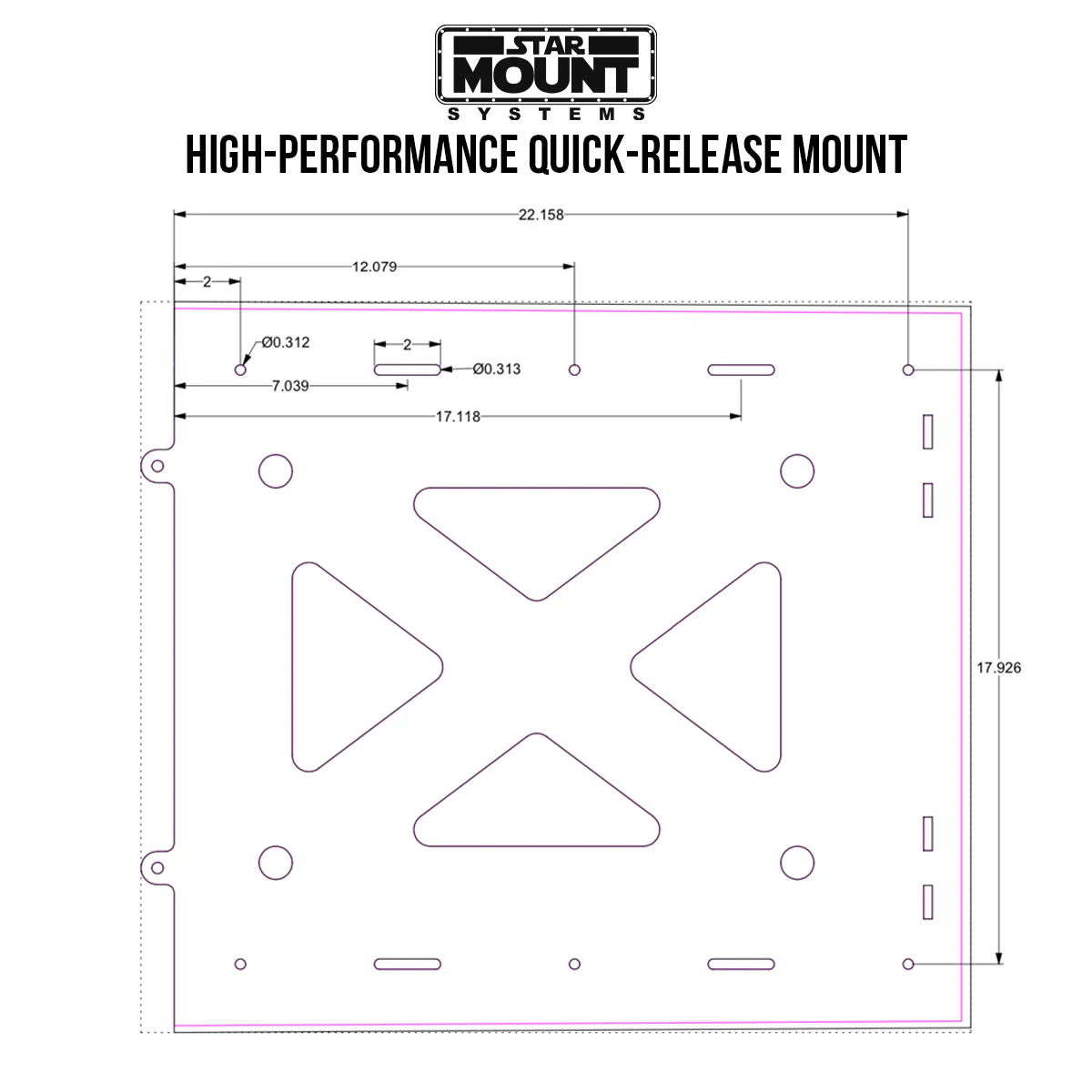 Quick-Release Mount for Starlink High Performance In-Motion Dish (Gen 2) - Image 12