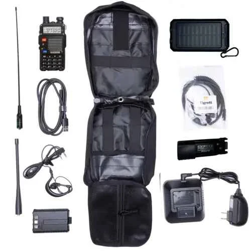Radio Go Bag with Baofeng BF-F8HP, Portable Solar Charger & High-Power + Nagoya NA771 - Image 2