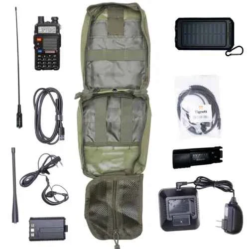 Radio Go Bag with Baofeng BF-F8HP, Portable Solar Charger & High-Power + Nagoya NA771 - Image 3