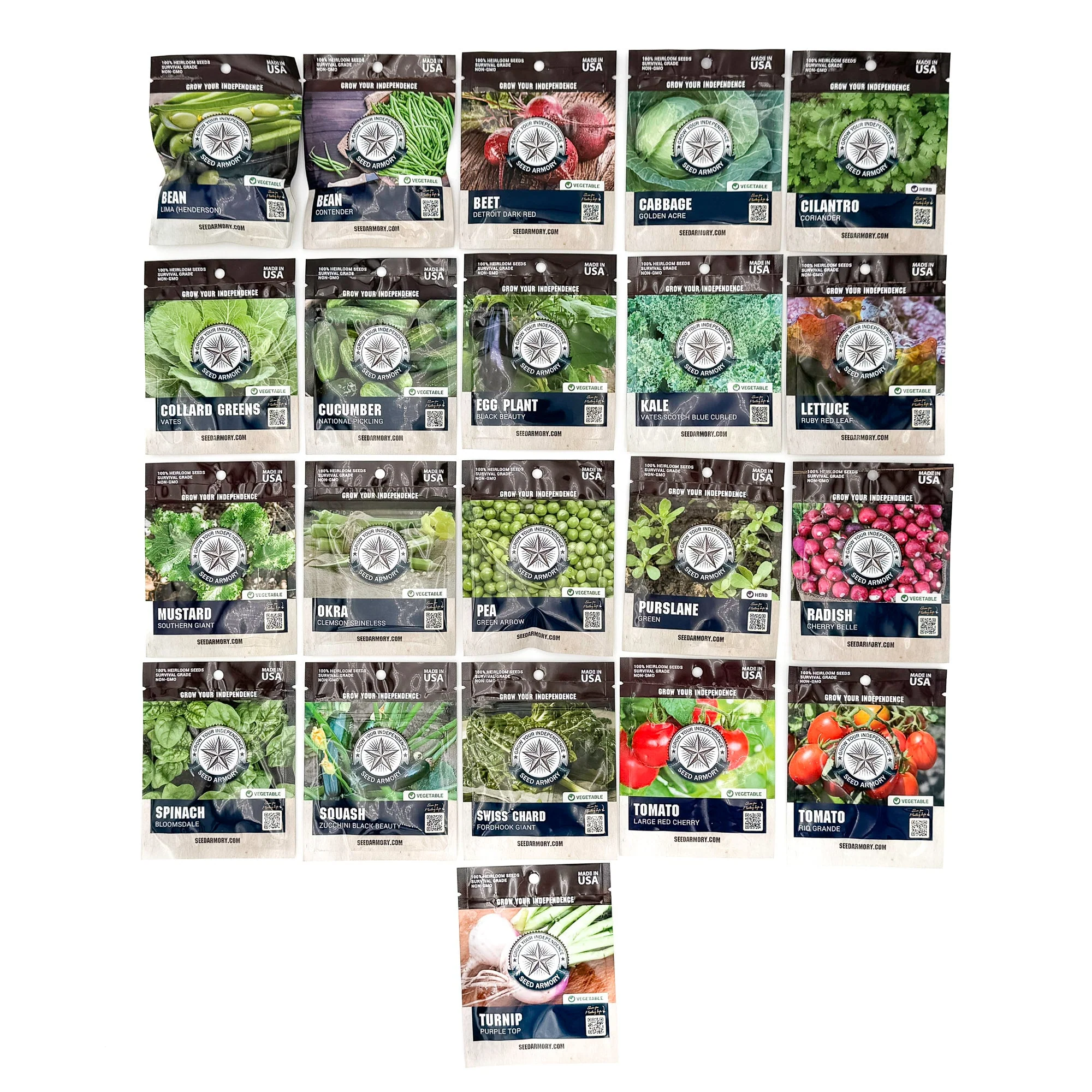Rapid Grow Heirloom Seed Vault - 21 Varieties - Image 3