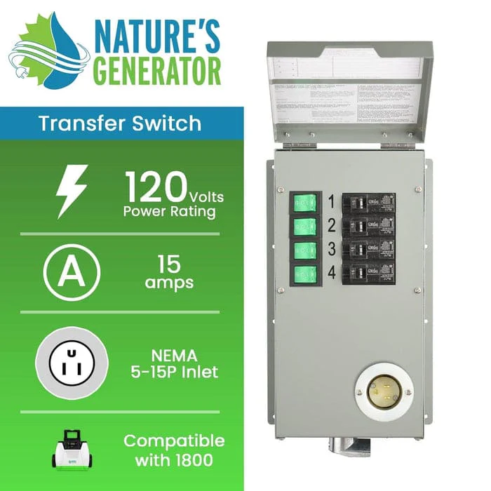 Refurbished - 120V 15A 4-Circuit Non-Automatic Transfer Switch - Image 2