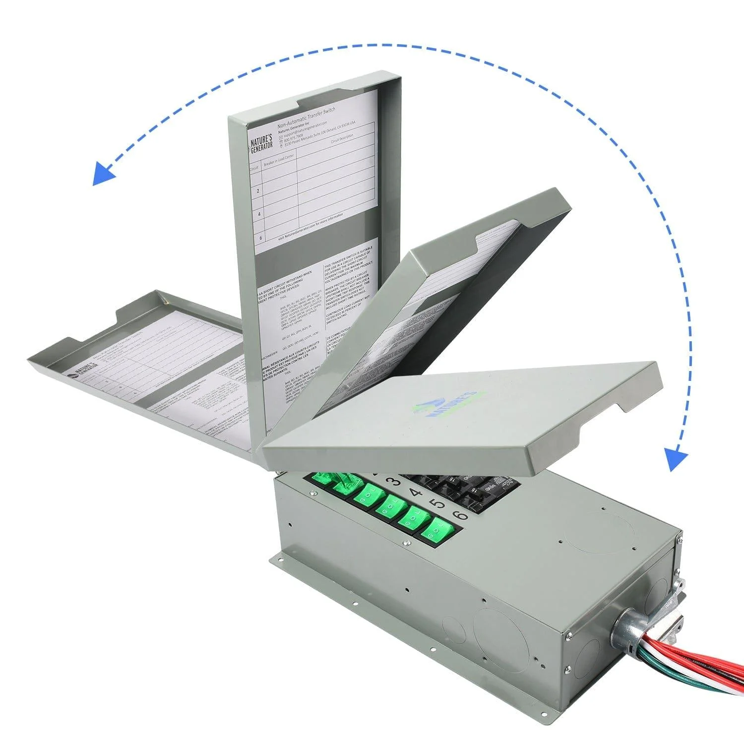 Refurbished - Nature's Generator 120V/240V 30A 6-Circuit Manual Transfer Switch - Image 8