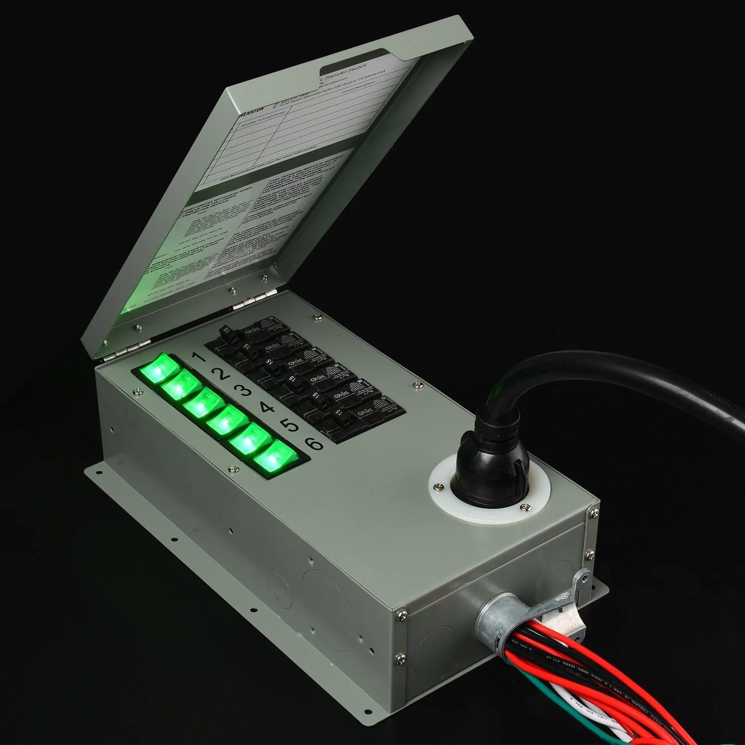 Refurbished - 120V 30A 6-Circuit Non-Automatic Transfer Switch - Image 7