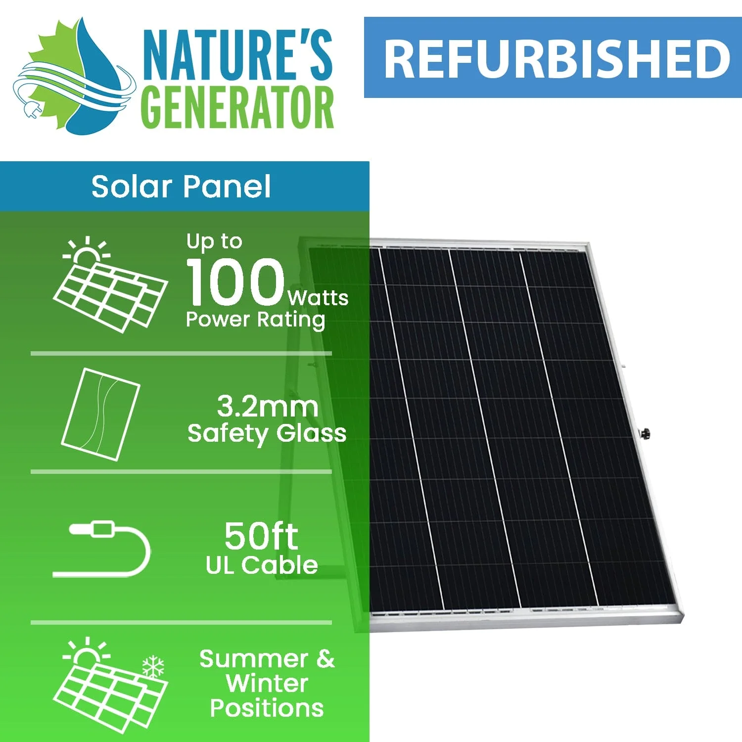 Refurbished - Nature's Generator Power Panel with 50 Foot Cable - Image 2