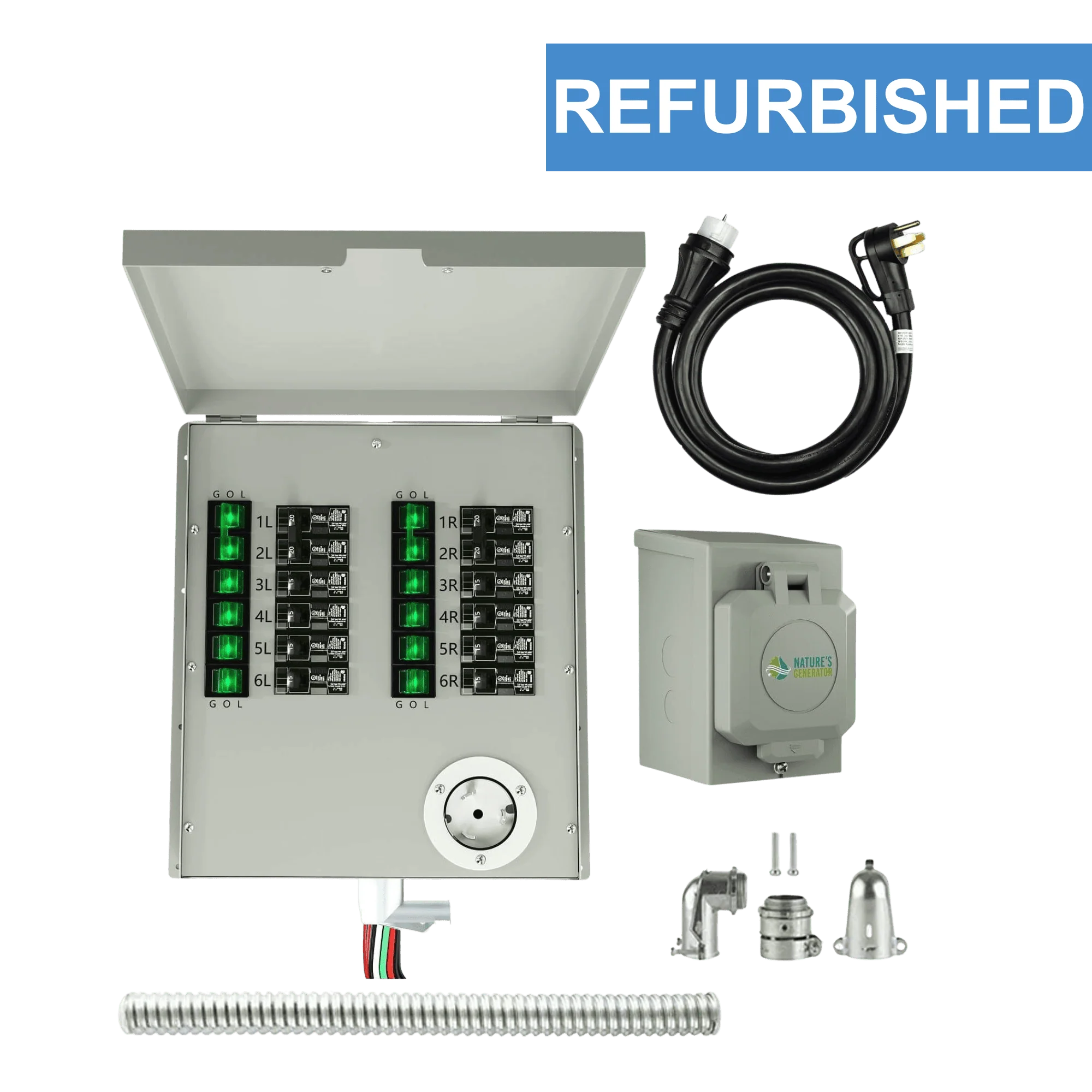 Refurbished - Nature's Generator 120/240V 50A 12-Circuit Non-Automatic Transfer Switch